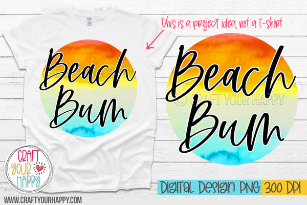 Beach Bum - PNG Printable