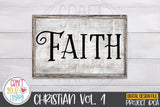 Christian Volume 1 - PNG, DXF, SVG Digital Cut File - 10 Designs