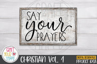 Christian Volume 1 - PNG, DXF, SVG Digital Cut File - 10 Designs
