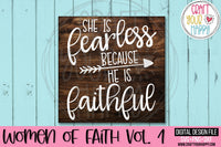 Women of Faith Volume 1 - PNG, DXF, SVG Digital Cut File - 11 designs