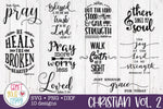 Christian Volume 2 - PNG, DXF, SVG Digital Cut File - 10 Designs