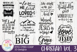 Christian Volume 3 - PNG, DXF, SVG Digital Cut File - 10 Designs