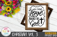 Christian Volume 3 - PNG, DXF, SVG Digital Cut File - 10 Designs