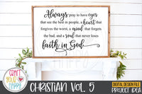 Christian Volume 5 - PNG, DXF, SVG Digital Cut File - 10 Designs