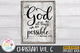 Christian Volume 6 - PNG, DXF, SVG Digital Cut File - 10 Designs