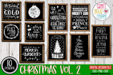 Christmas Volume 2 - PNG, DXF, SVG Digital Cut File - 10 designs