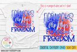 Fireworks, Flip Flops, Flags, and Freedom - PNG Printable