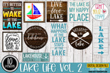 Lake Life Vol 2 - PNG, DXF, SVG Digital Cut File - 10 designs
