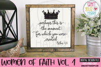 Women of Faith Volume 1 - PNG, DXF, SVG Digital Cut File - 11 designs