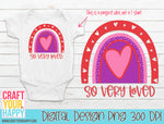 So Very Loved - PNG Printable Design